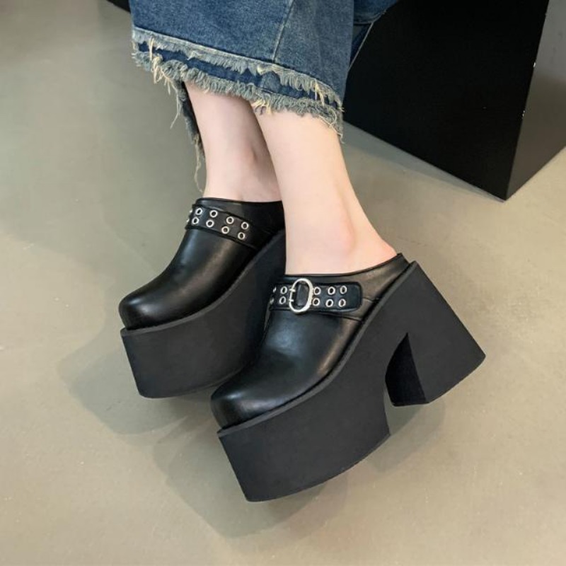 Ethnic Fashion For Ladies - 11cm PU 가죽 플랫 여성 패션