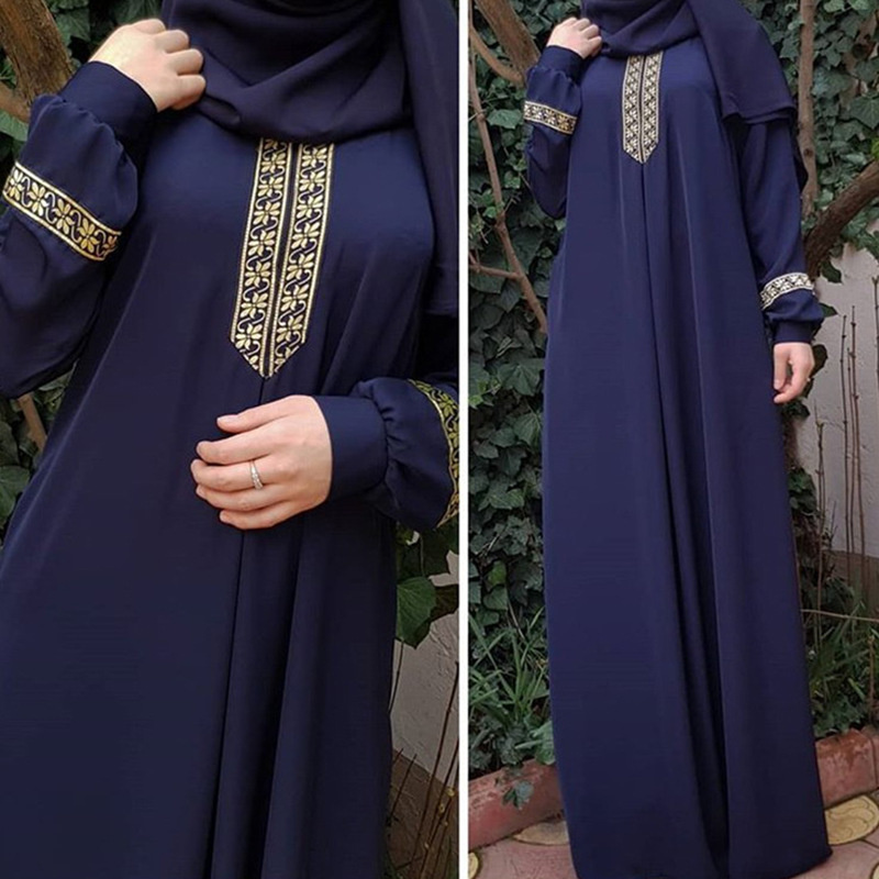 Ethnic Fashion Dubai - 이슬람 민족 스타일 인쇄 Abayas 플러스