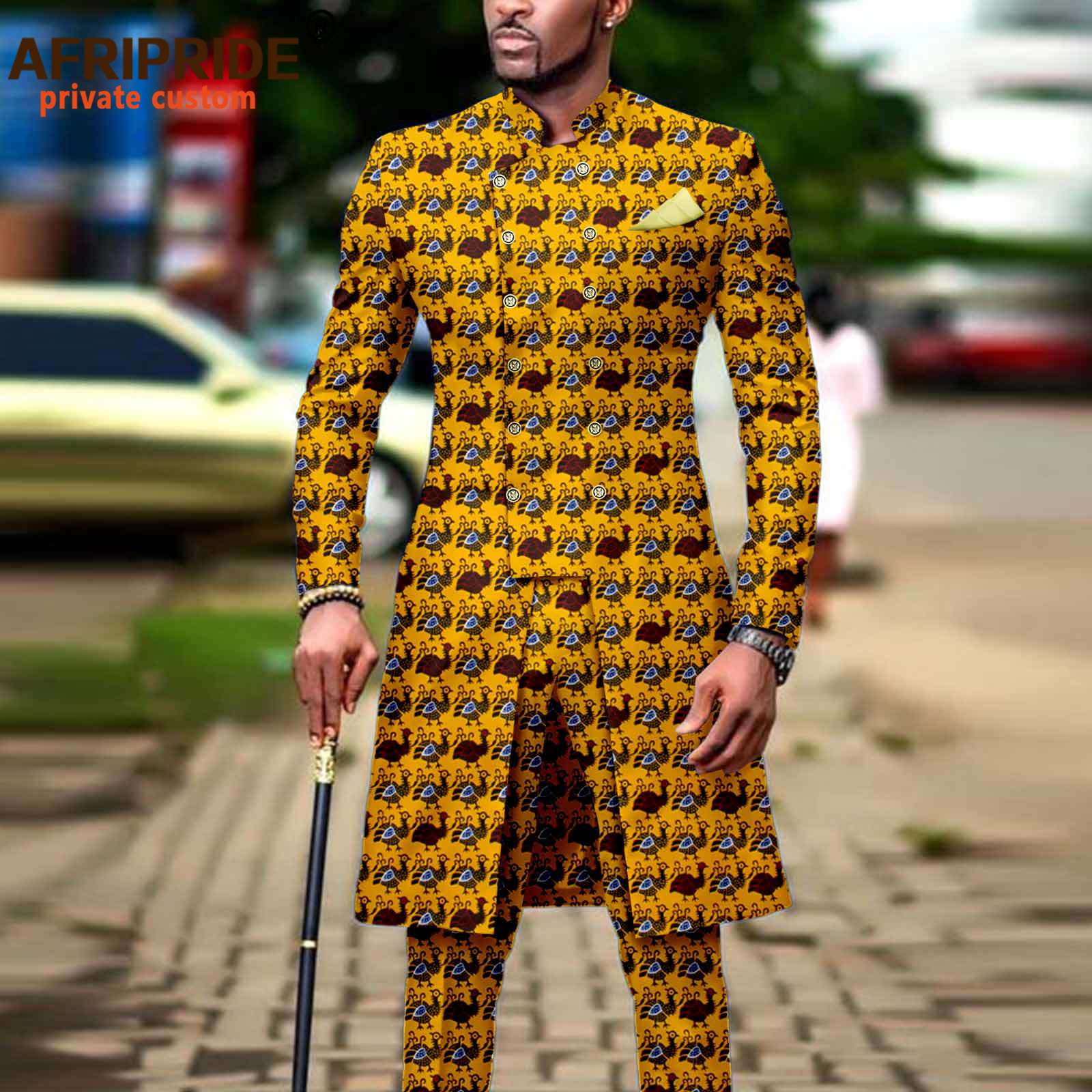 African Ankara Print - 남성 정장 아프리카 의류 다쉬키 프린트