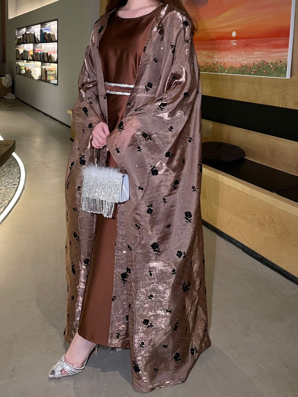 Eid Muslim 여성용 파티 드레스 2 피스 세트, - Jalabiya Women Arabic 리뷰 및 가격