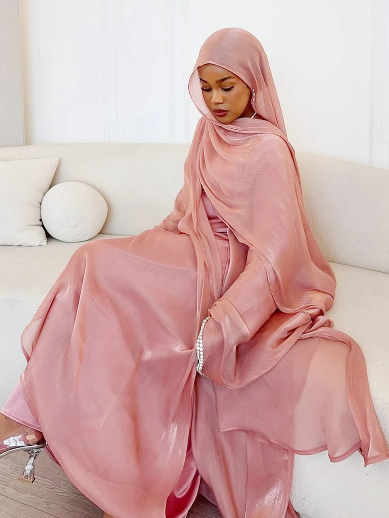 이드 무슬림 아바야 스카프 드레스 1피스 카디건 아바야 - Jalabiya Women Arabic 리뷰 및 가격