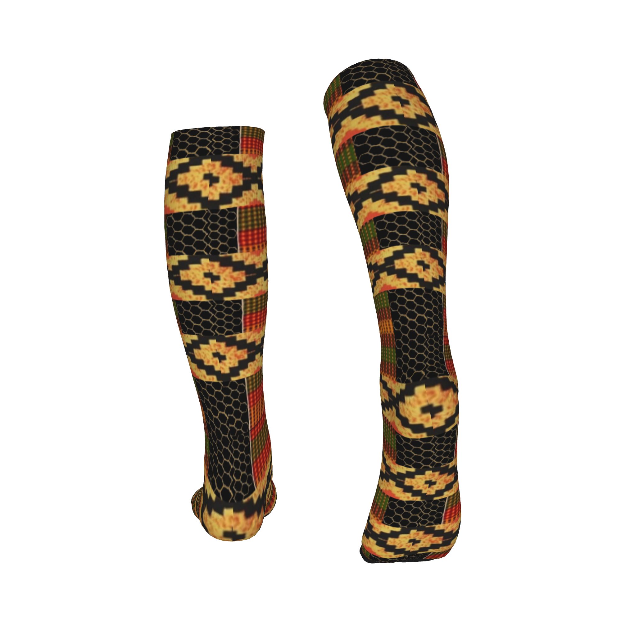 인쇄된 다채로운 아프리카 앙카라 프린트 패턴 양말 신축 - African Ankara Print 리뷰 및 가격