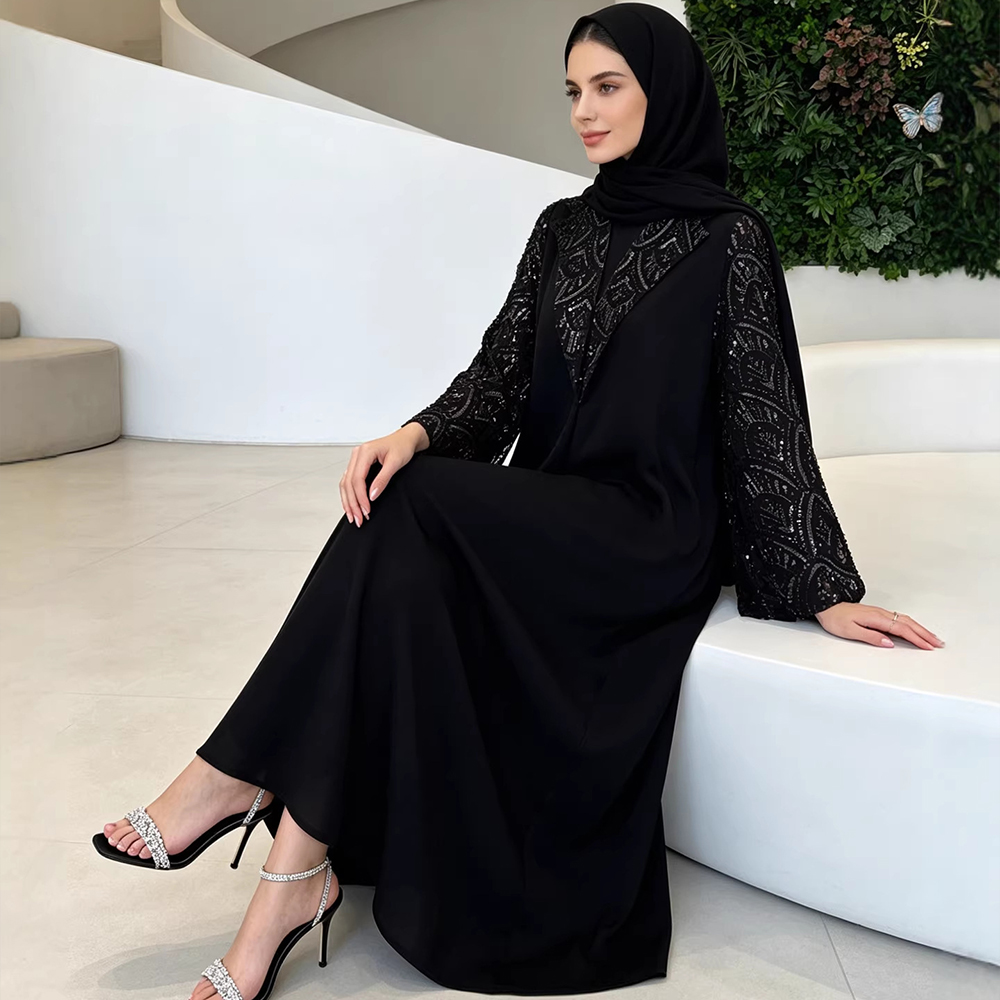 무슬림 여성 의류 아바야 히잡 스팽글 잘라비야 라마단  - Jalabiya Women Arabic 리뷰 및 가격