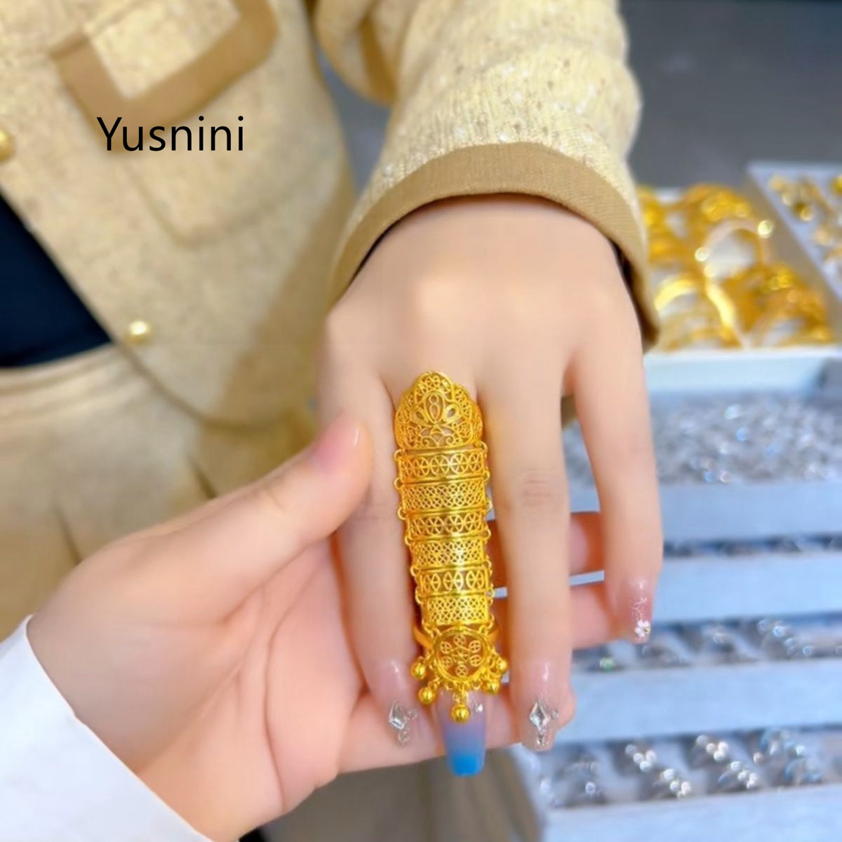 뜨거운 판매 새로운 두바이 쥬얼리 24K 금 도금 속이 - Ethnic Fashion Dubai 리뷰 및 가격