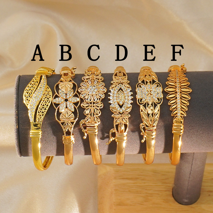 1Pcs 두바이 꽃 지르코늄 상감 스톤 팔찌, 아프리카 - Ethnic Fashion Dubai 리뷰 및 가격
