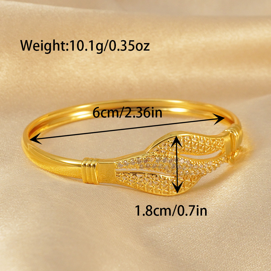 1Pcs 두바이 꽃 지르코늄 상감 스톤 팔찌, 아프리카 - Ethnic Fashion Dubai 리뷰 및 가격