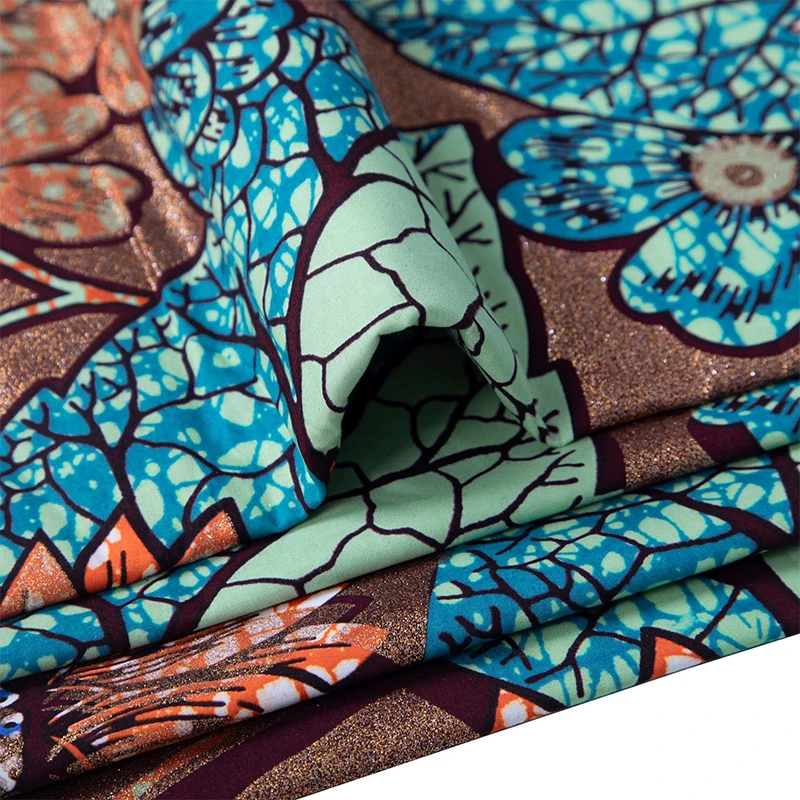 면 아프리카 플래시 골드 프린트 앙카라 왁스 원단, 진 - African Ankara Print 리뷰 및 가격