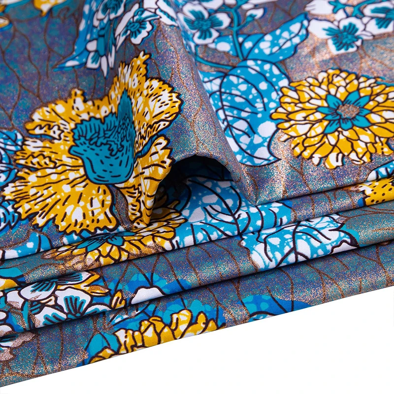 면 아프리카 플래시 골드 프린트 앙카라 왁스 원단, 진 - African Ankara Print 리뷰 및 가격
