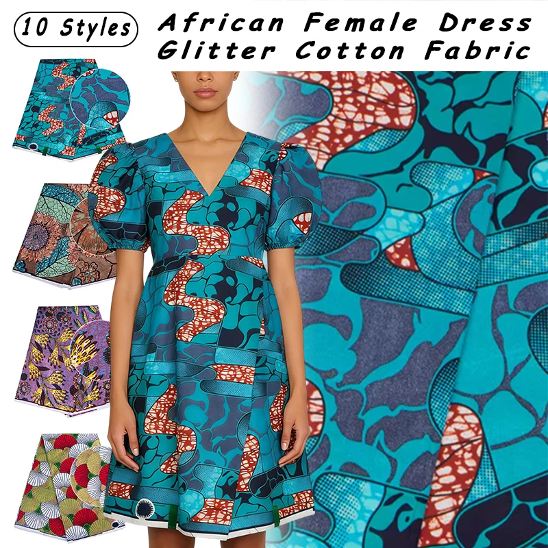 면 아프리카 플래시 골드 프린트 앙카라 왁스 원단, 진 - African Ankara Print 리뷰 및 가격
