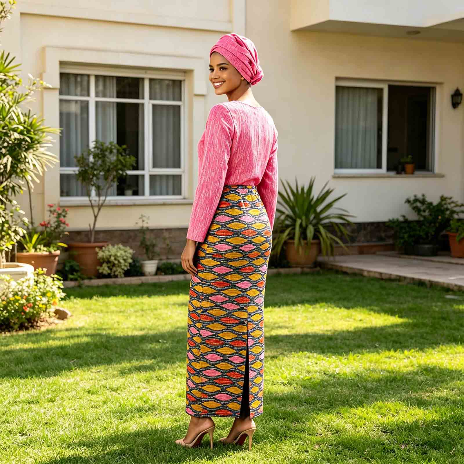 여성을위한 아프리카 프린트 롱 드레스 가족 의상 Das - African Ankara Print 리뷰 및 가격