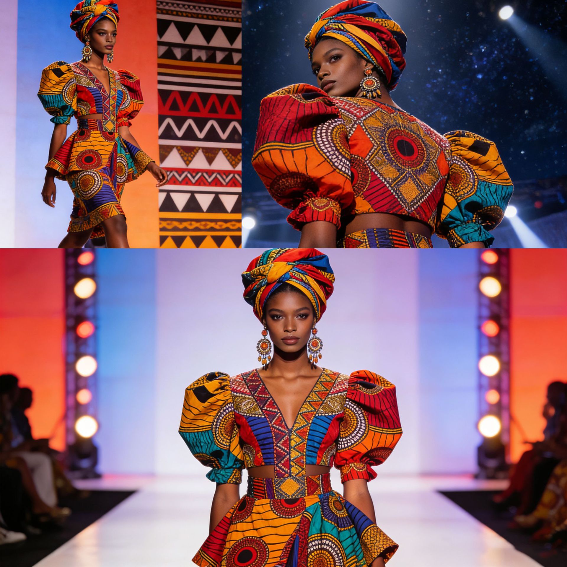 6야드 아프리카 왁스 프린트 양면 인쇄 폴리에스터 원단 - African Ankara Print 리뷰 및 가격